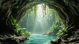 8 Hours Cave Ambience 💦 Fall Asleep with Cenote Rain & Jungle Sounds screenshot 4