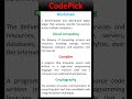 How to define Blockchain, cloud computing, compiler and cryptography ??