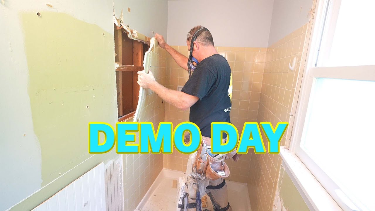 Bathroom Demo Day | PLAN LEARN BUILD - YouTube