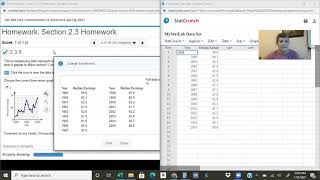 Celebrity Time-Series Graph with StatCrunch Profile