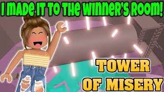 Roblox Tower Of Misery! I Made It To The Winners Room!