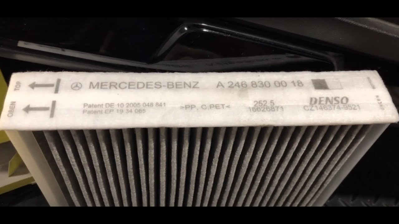 2016 MercedesBenz GLA 45 AMG cabin air filter replacement YouTube