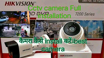 Hikvision cctv camera installation Process/CpPlus dahua hikvision camera kaise install karen
