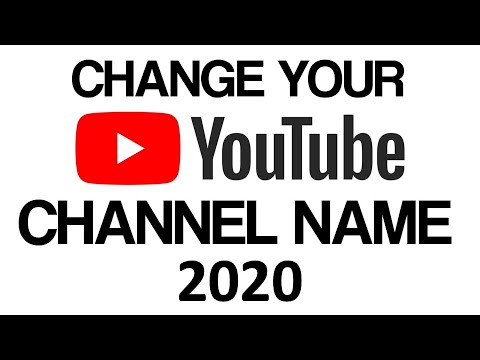 How to change your youtube channel name