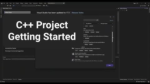 C++ Project in Visual Studio 2022 (Getting Started)