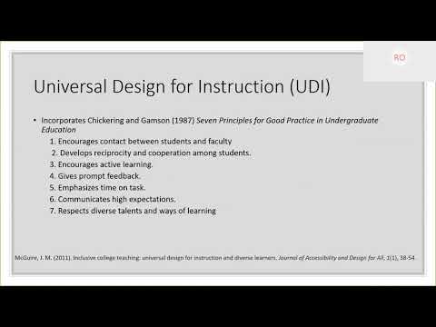 UNCG Online Learning & Innovation Webinar: Universal Design for Learning (UDL) UNCG Online Learning & Innovation Webinar: Universal Design for Learning (UDL)