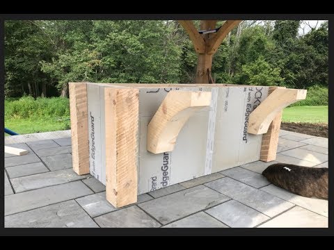DIY Building an Outdoor Kitchen( Island Frame)