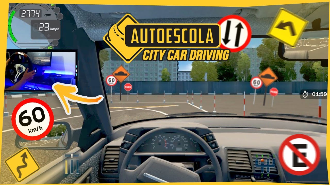 Simulador de Auto Escola - Aprenda a Dirigir Jogando - Volante Caseiro ...