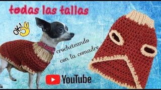 Como hacer Sueter o Jersey para mascotas a Crochet