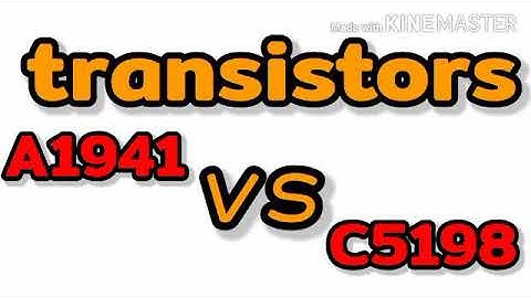 transistors A1941 vs C5198...