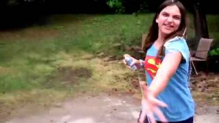 Silly String War With Sister