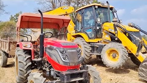 Mahindra 415 DI and Sonalika Tractor Going To Another Village with Jcb For Soil Loading | Jcb Snake
