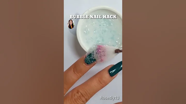 Easy Nail Art Using Bubbles 2021 #shorts
