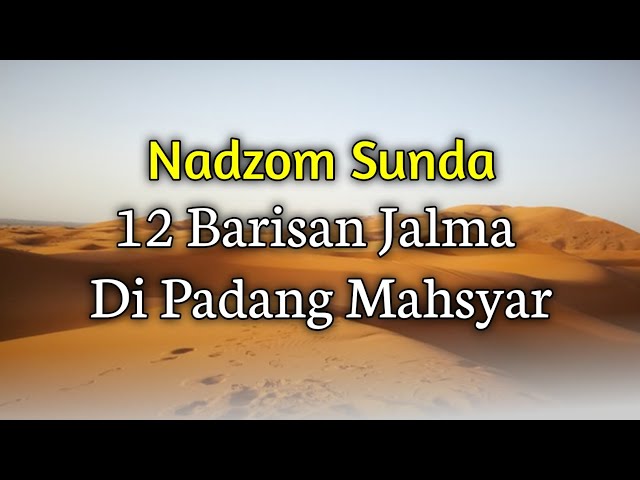 Nadzom Sunda | 12 Barisan Di Alam Mahsyar class=