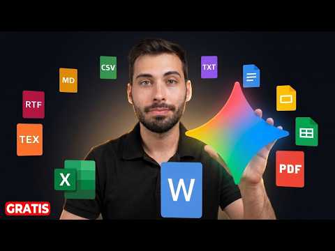 Bombazo en Gemini! Ahora Crea Excels, PDFs, Presentaciones, Documentos... Y GRATIS