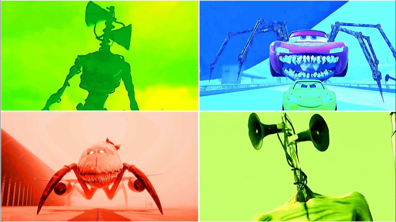 SIREN HEAD 🆚 INFECTED SKY 🆚 McQUEEN MONSTER - COFFIN DANCE SONG | TILES HOP #169