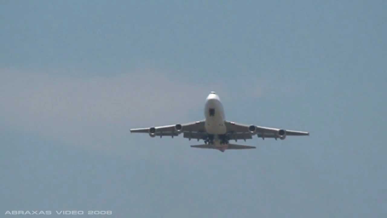 Qantas 747-338 [VH-EBV] - Takeoff from Sydney - 26 December 2008 - Abraxas Video