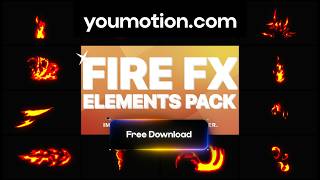 Flash FX Fire Elements Free AI-Ready Animated Fire Overlays (Ae, Pr, Dr, FCPX)