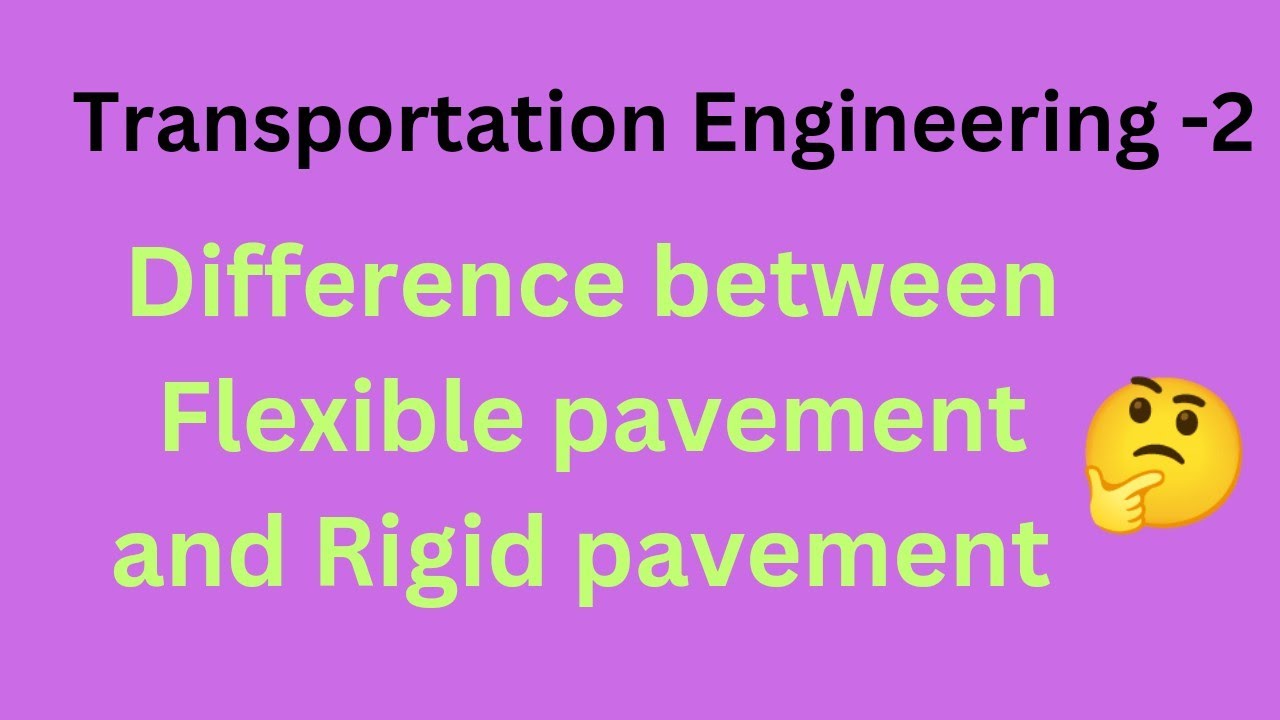 Difference between flexible pavement and Rigid Pavement|Transportation ...