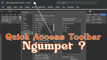 Fitur Save Undo Redo Word Document tidak muncul? (solved)