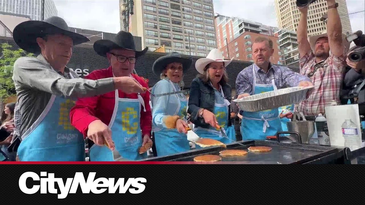 Calgary Stampede’s unofficial kick off with the ‘First Flip’ pancake breakfast