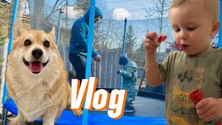 Навестила Таффулю 🐶поставили батут ✅ открыли сезон шашлыков VLOG