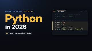 Why It's Necessary to Learn Python in 2026 #python #pythontutorial #pythonforbeginners Guide