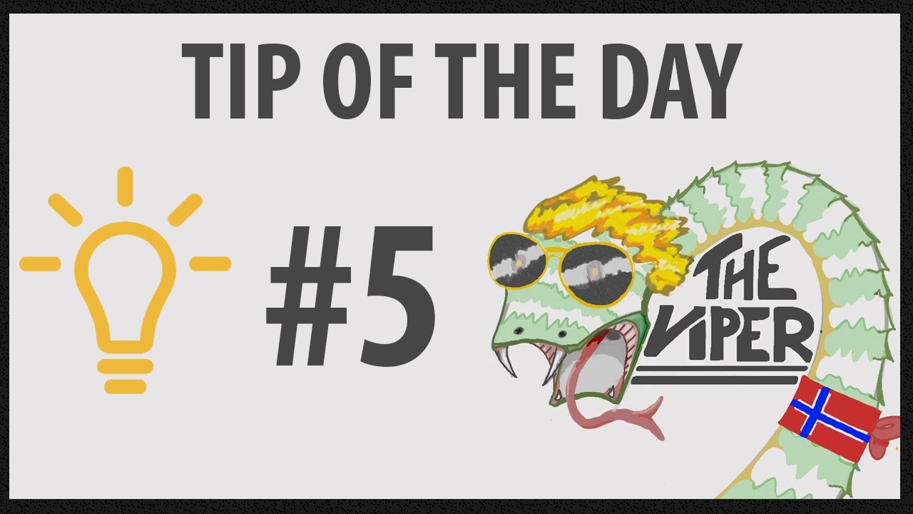 TheViper's Tip of the Day - #5: Resource Drop Off
