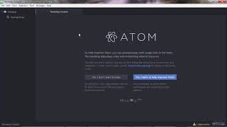 007 Setting up Atom on Windows