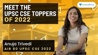 AIR 80 Anuja Trivedi UPSC CSE 2022 |  Sociology Optional | 3rd Attempt | Meet the UPSC Toppers