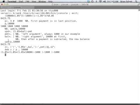 Loopless coding and Verb forks in J