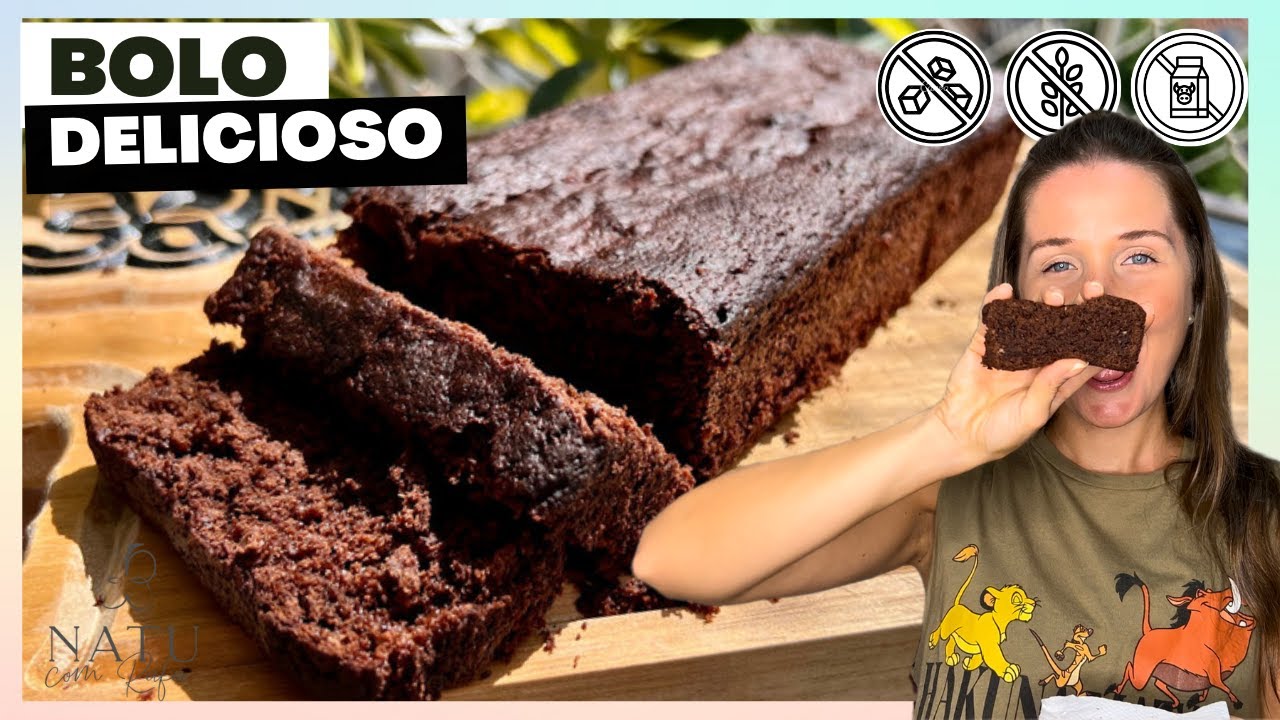 BOLO FIT SUPER FOFINHO RICO EM FIBRAS, FÁCIL DE FAZER, SEM GLÚTEN E DELICIOSO