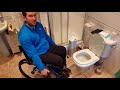 Paraplegic wheelchair transfer to toilet how-to