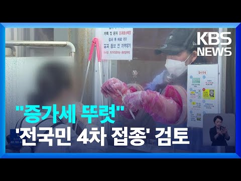 신규 확진 사흘째 1만 명대…“증가세 뚜렷” / KBS  2022.07.07.