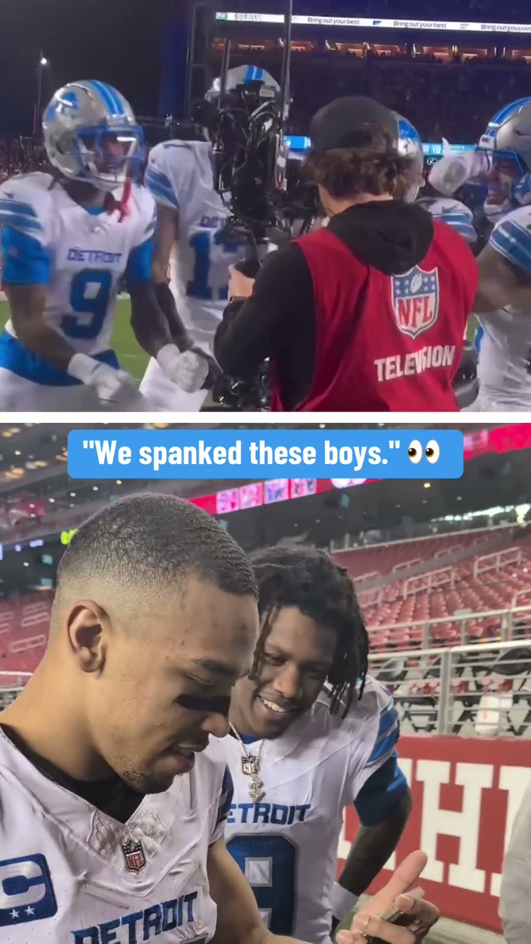 Amon-Ra after beating the 49ers on MNF ?