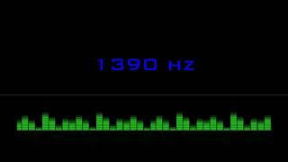 ⒽⓏ| 1390 hz Pure Tone Frequency| NO Music , For Meditation, Testing. Black Screen