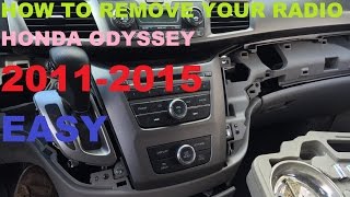 How To Remove Your Radio From A 2011 To 2015 Honda Odyssey