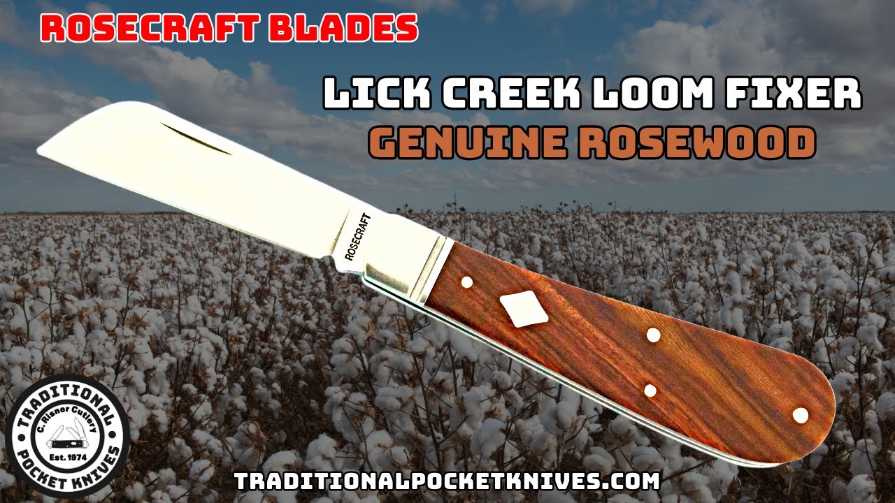 RoseCraft Blades Lick Creek Loom Fixer Genuine Rosewood (RCT025