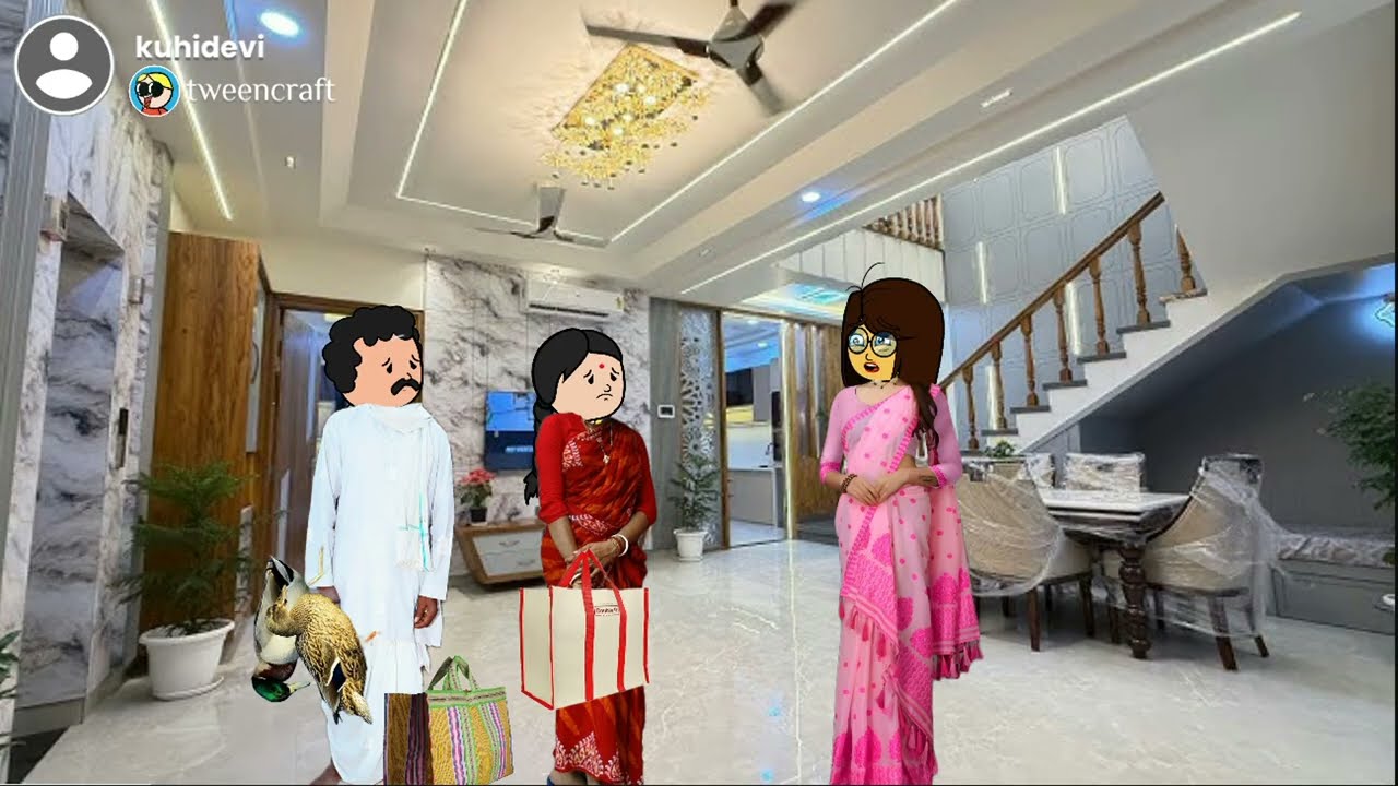 💥 ঠাণ্ডা দিনত দুখীয়া মাক দেউতাক আহিল চহৰৰ ধনী জীয়েকৰ ঘৰলৈ🔥assamese cartoon video/Story@raniandmaa