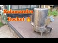 Salamandra ROCKET , estufa de alto rendimiento !! #estufasdebajocosto (rocket stove)