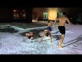 Payne Family Snow Push Ups Re-Do