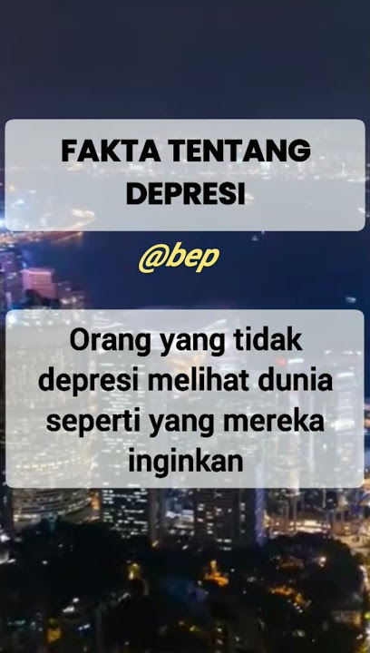 Fakta psikologis tentang depresi #shorts