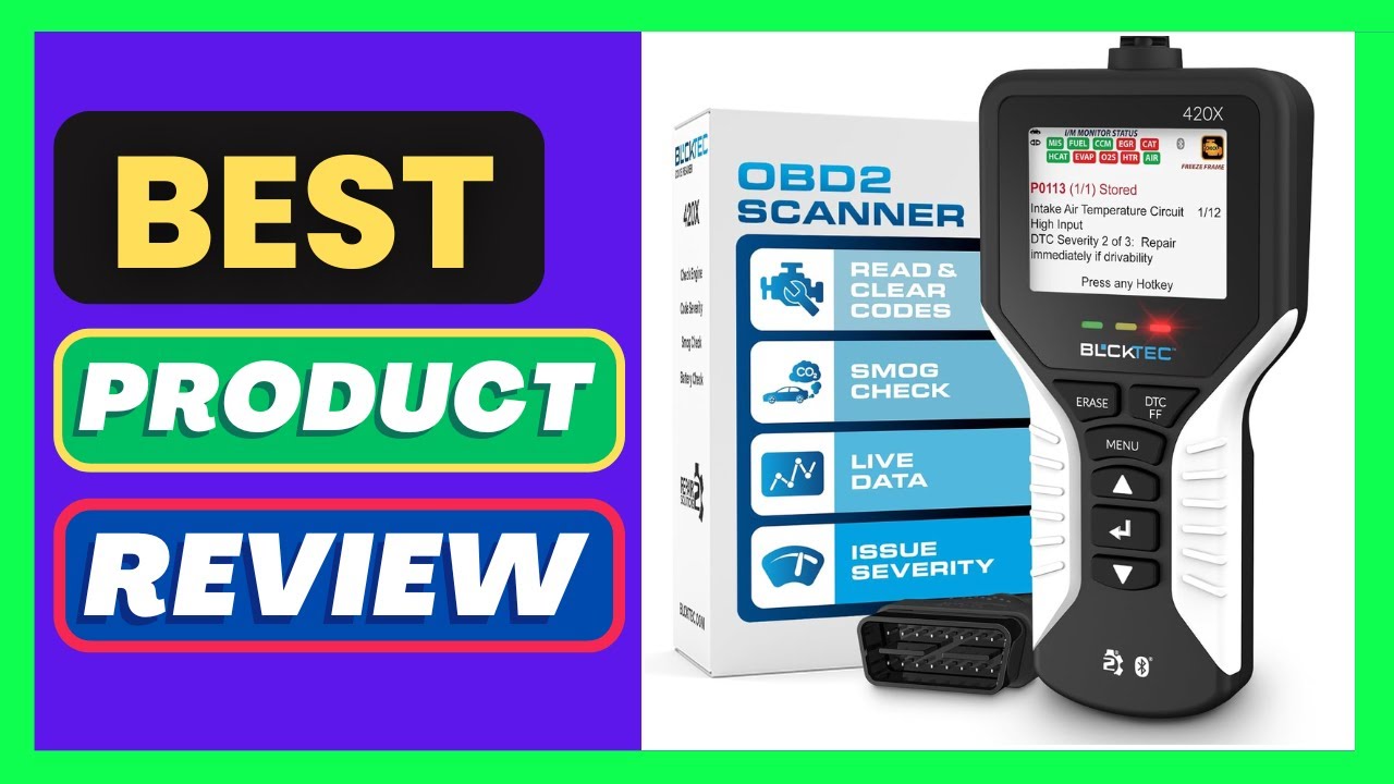 BLCKTEC 420X OBD2 Scanner Diagnostic Tool, Read and Clear Check