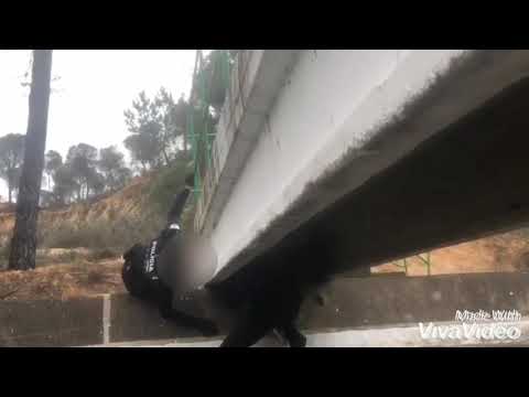 El espectacular rescate de la Policía de Aljaraque a un perro atrapado