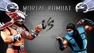 Mortal Kombat ➤ Shao Khan vs Cyber SubZero ⮜ AI Gameplay Fight