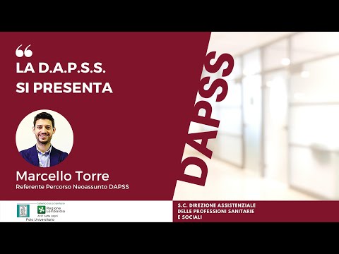 La D.A.P.S.S. si presenta: Marcello Torre