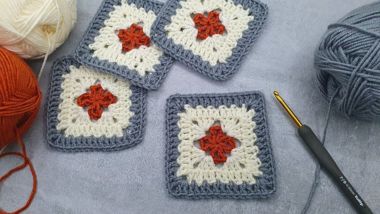 Stunning Square Motif: Home Decor Crochet | Easy & Beautiful Granny Square Modern Design