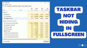 How to Fix the Taskbar is not Hiding in Fullscreen on Windows 10/ 11