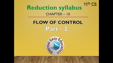 TN +1 CS chapter 10 Flow of control (Part 2 Iterations  For/While/do while loop)