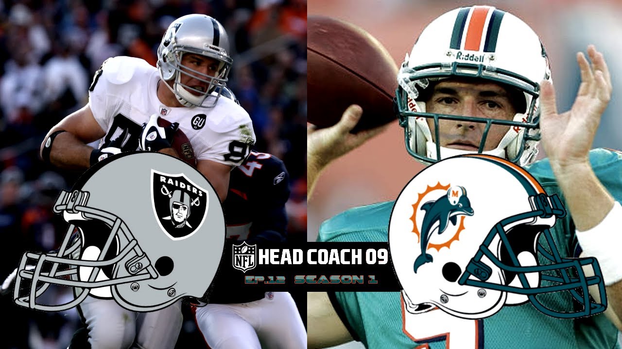 NFL Head Coach 09 PS3 Gameplay (RAIDERS vs DOLPHINS)